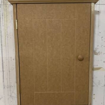 a cabinet built by a student on a carpentry course