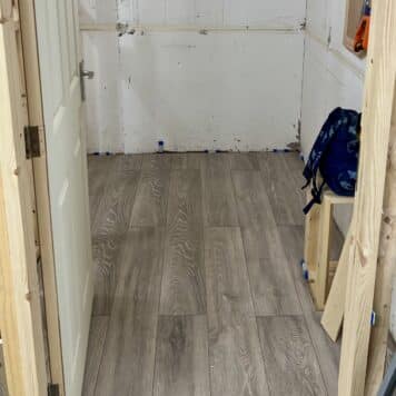 laminate flooring fitted on course