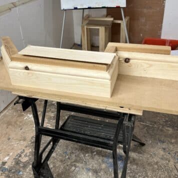 skirting boards fitted to jigs